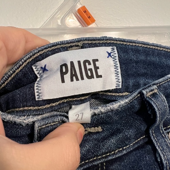 PAIGE Distressed Verdugo Ankle Skinny Jeans / US 27 - Picture 5 of 12